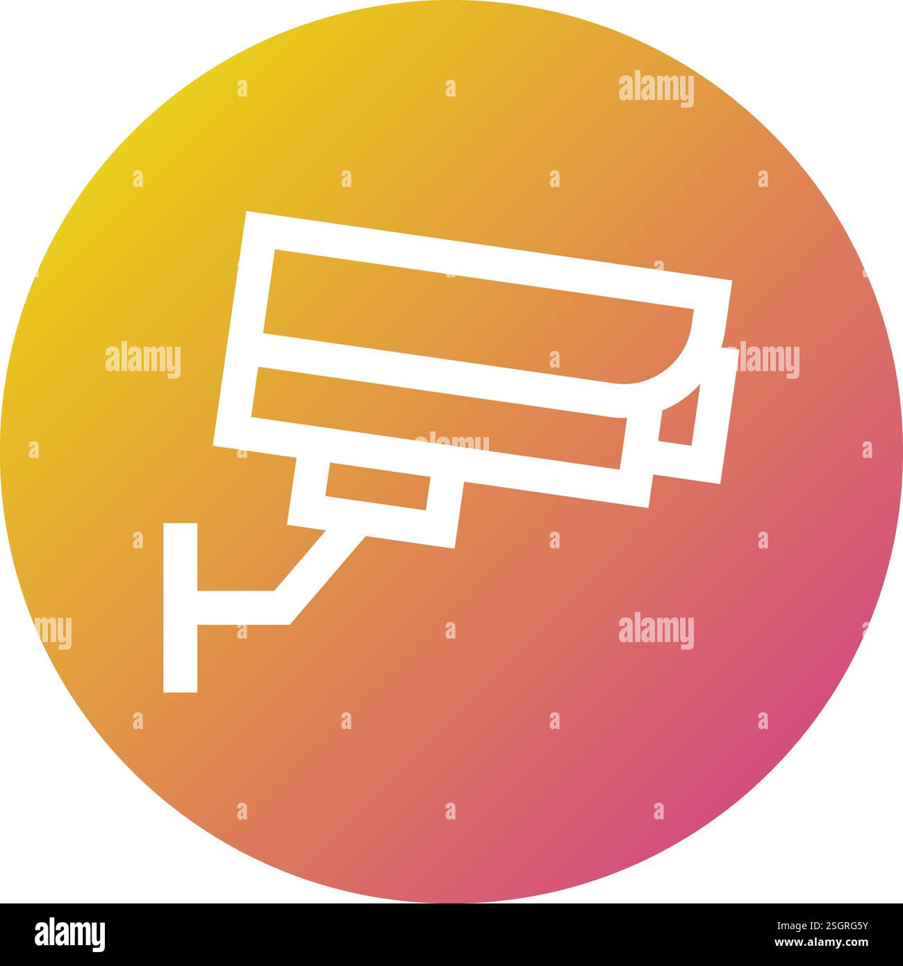 Cctv Camera Vector Icon Design Illustration Stock Vector Image & Art ...