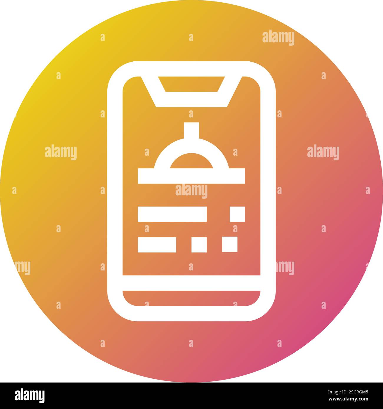 Online Food Order Vector Icon Design Illustration Stock Vector