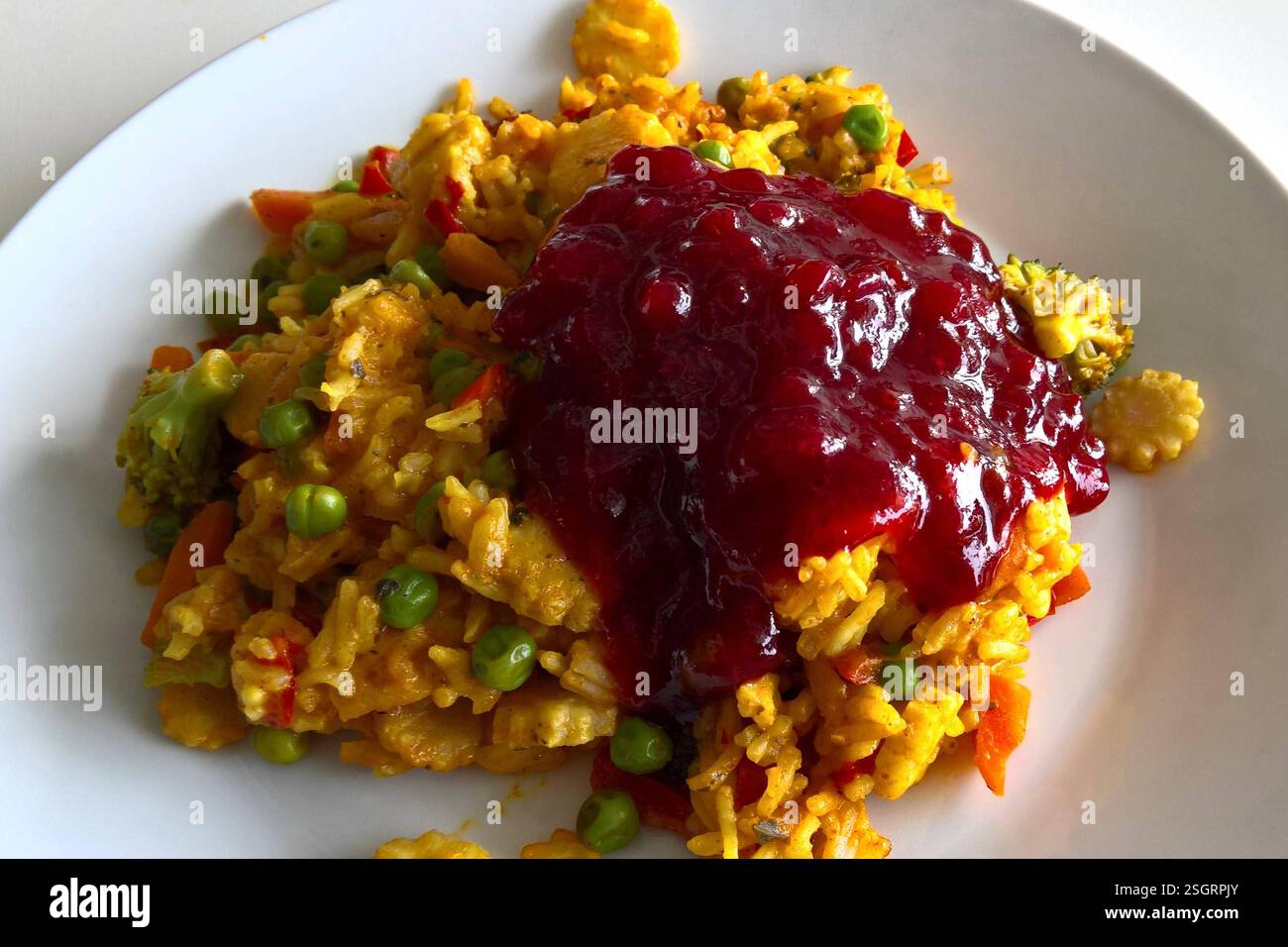 Ikea Restaurant, Rispanna - Reismix mit Gemüse und Preiselbeeren 