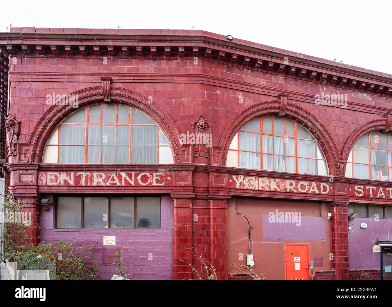 York Rd Station York Road Abandoned Former Underground Station Stock Photo - Alamy