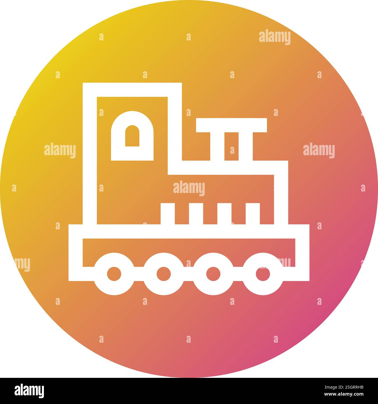 Train Vector Icon Design Illustration Stock Vector