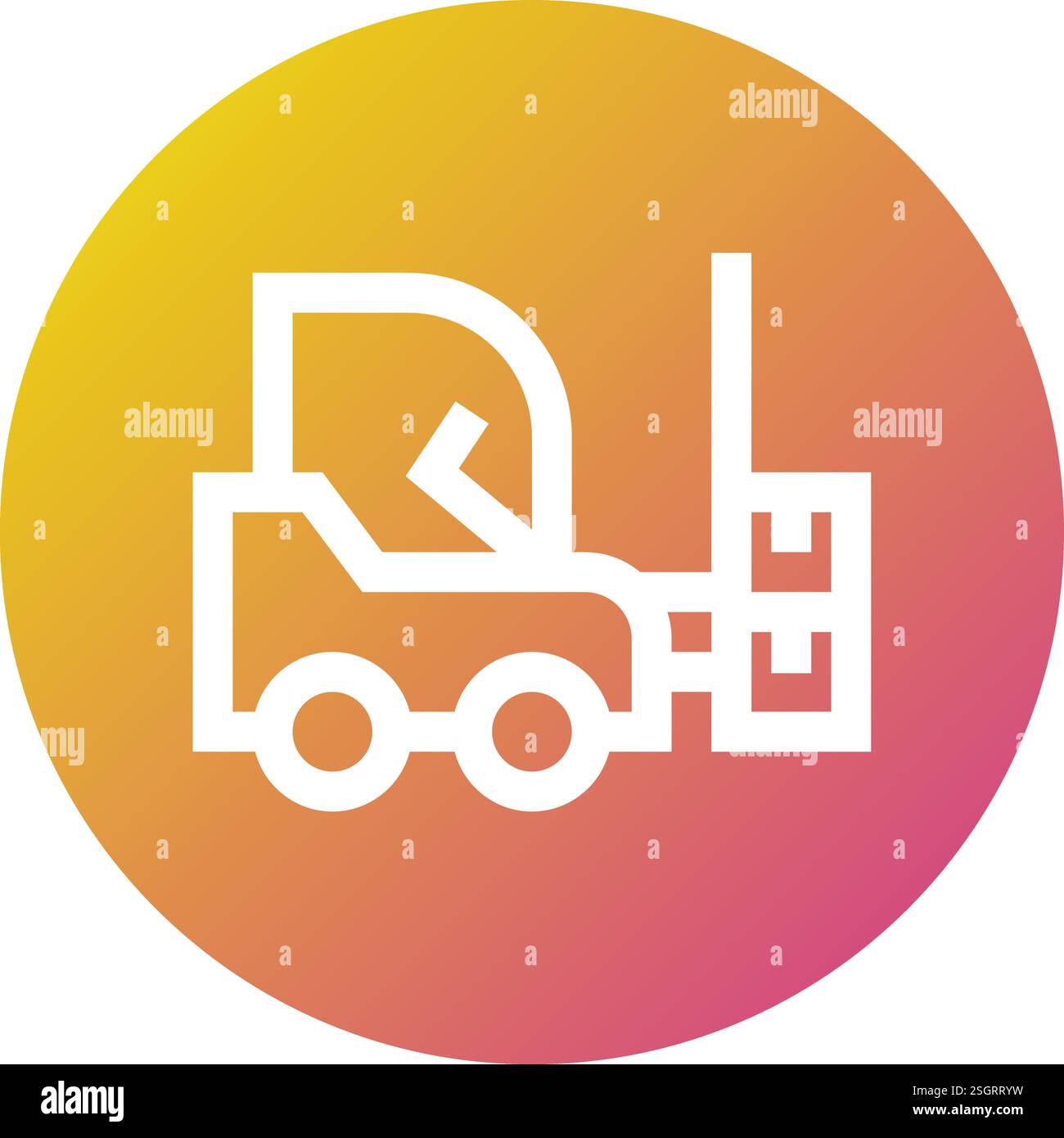 Fork Lifter Vector Icon Design Illustration Stock Vector