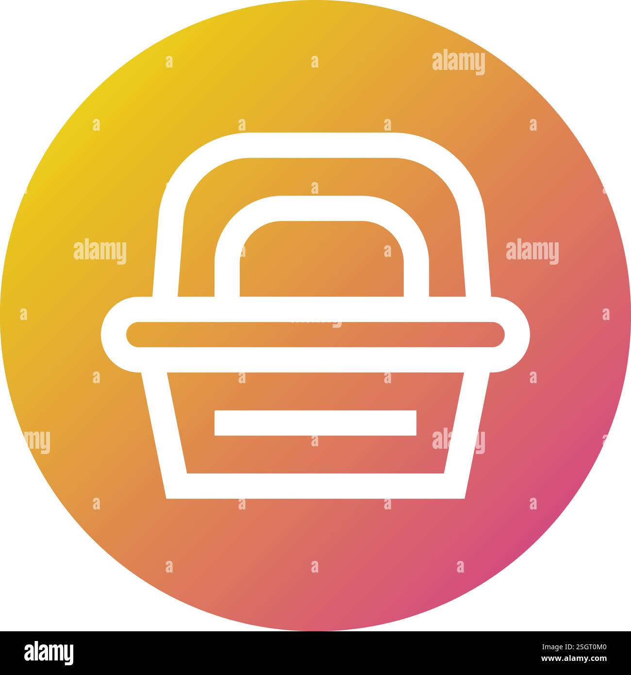 Lunch Box Vector Icon Design Illustration Stock Vector