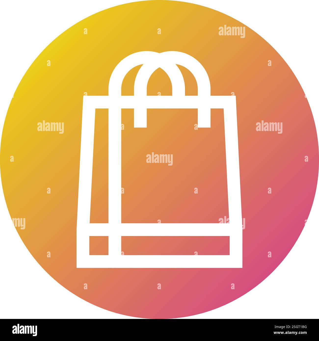 Shopping Bag Vector Icon Design Illustration Stock Vector