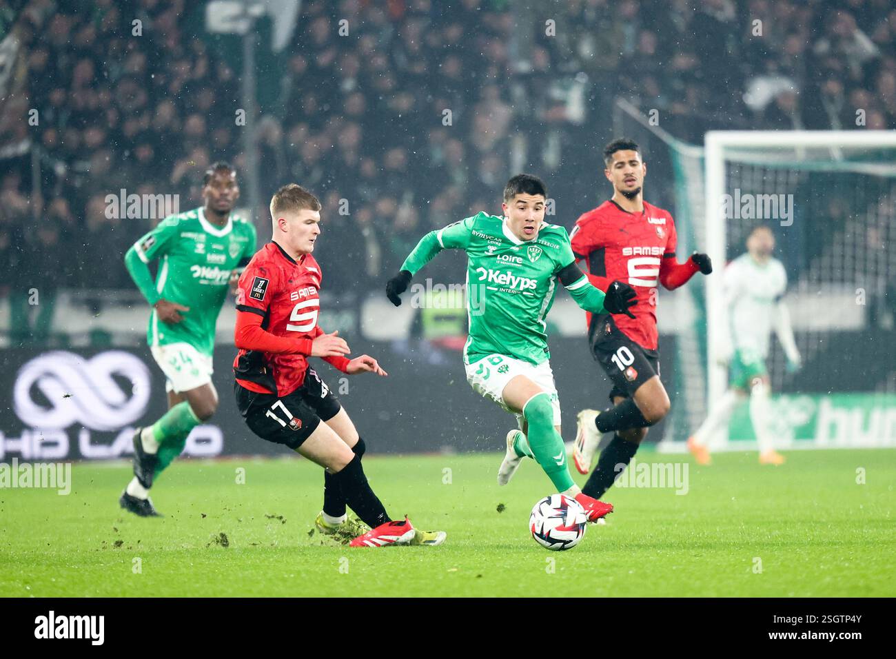 17 Jordan JAMES (srfc) - 06 Benjamin BOUCHOUARI (asse) during the Ligue ...