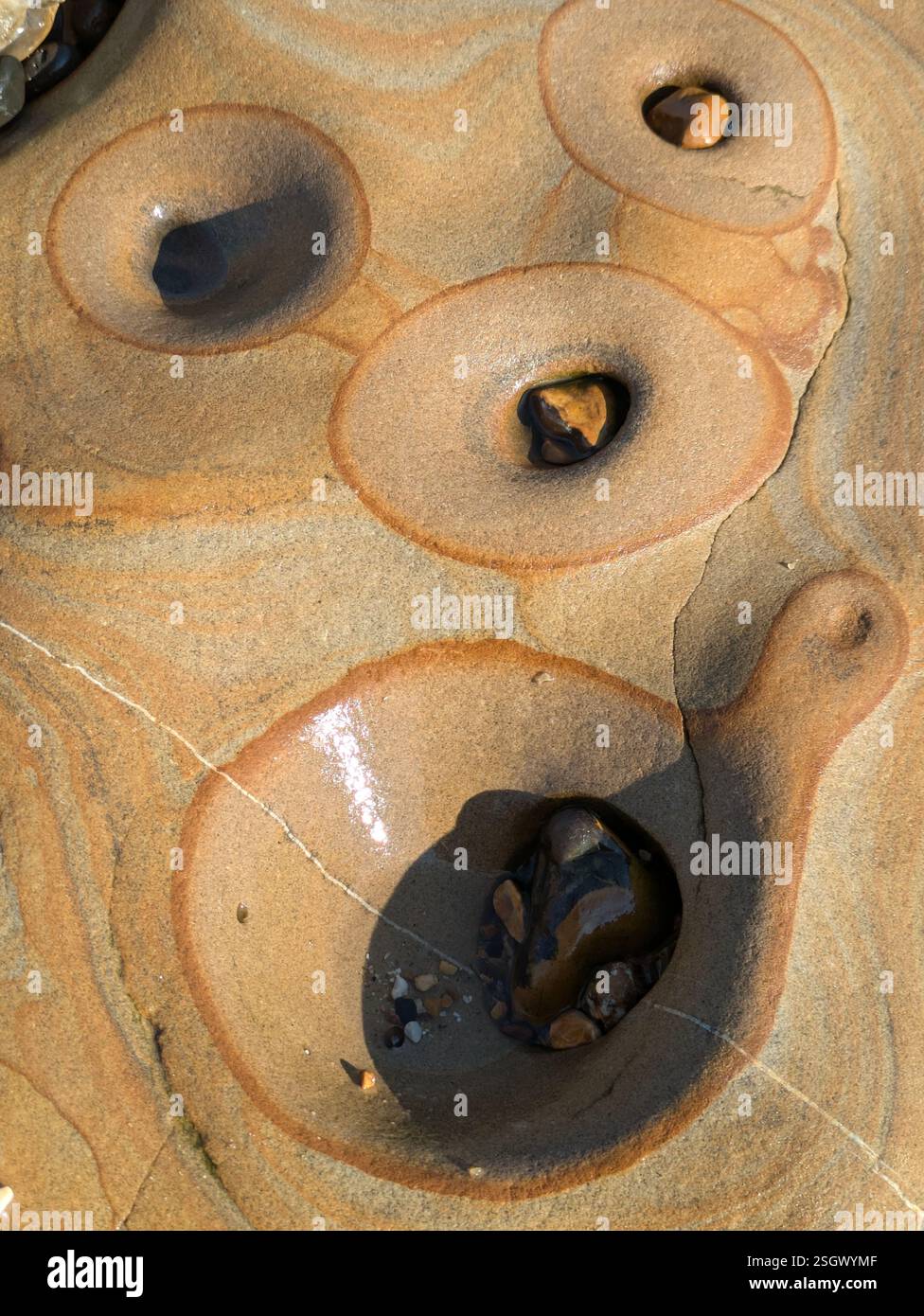 rock formation of erosion Stock Photo