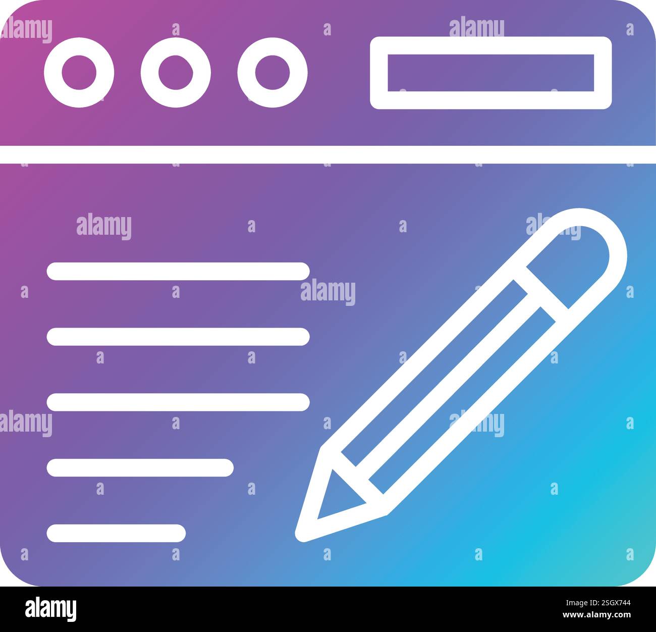 Blogging Vector Icon Design Illustration Stock Vector