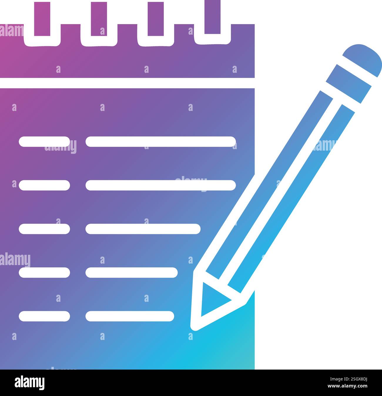 Notes Vector Icon Design Illustration Stock Vector