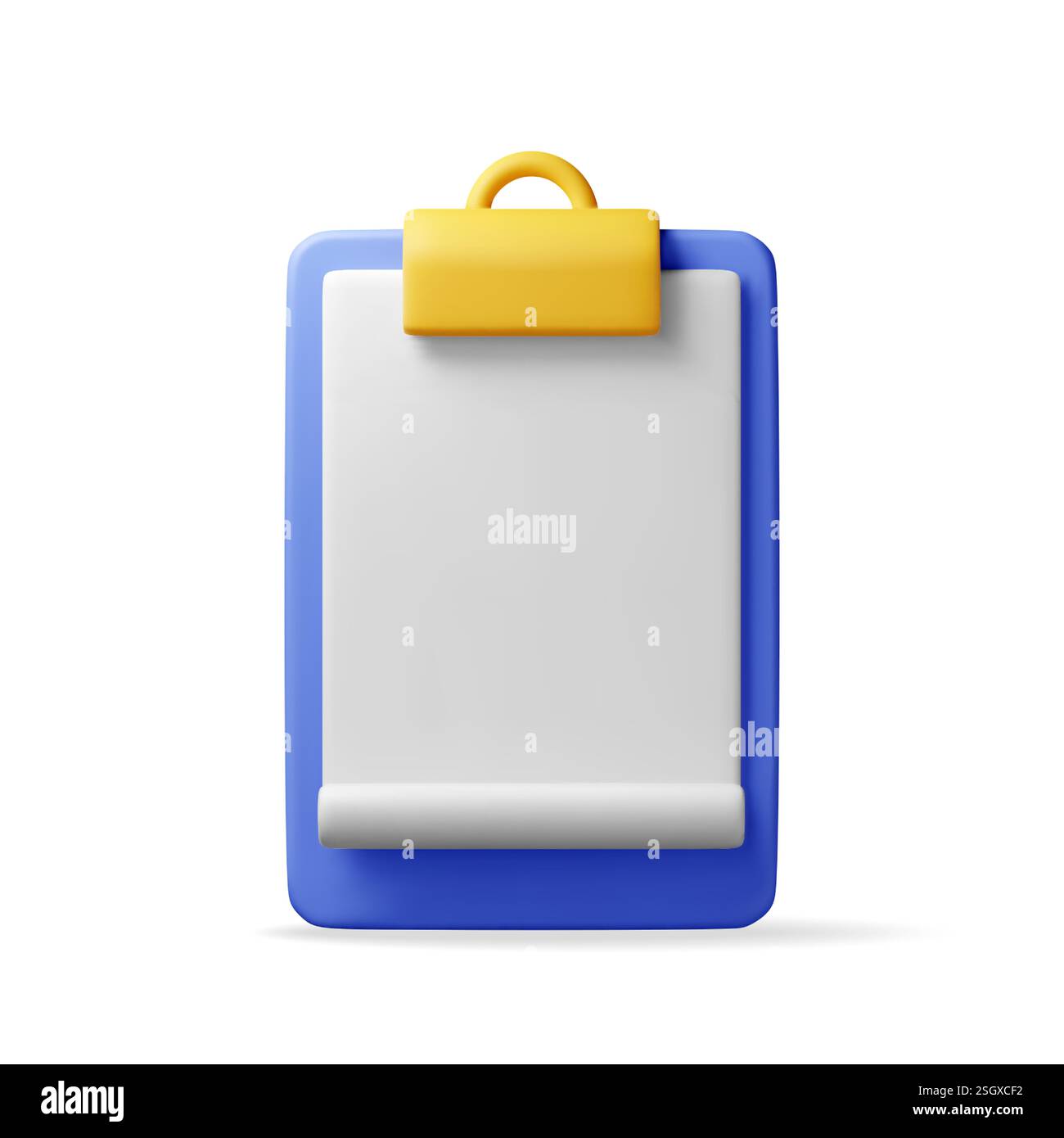 3d clipboard with empty paper sheet isolated Stock Vector Image & Art ...