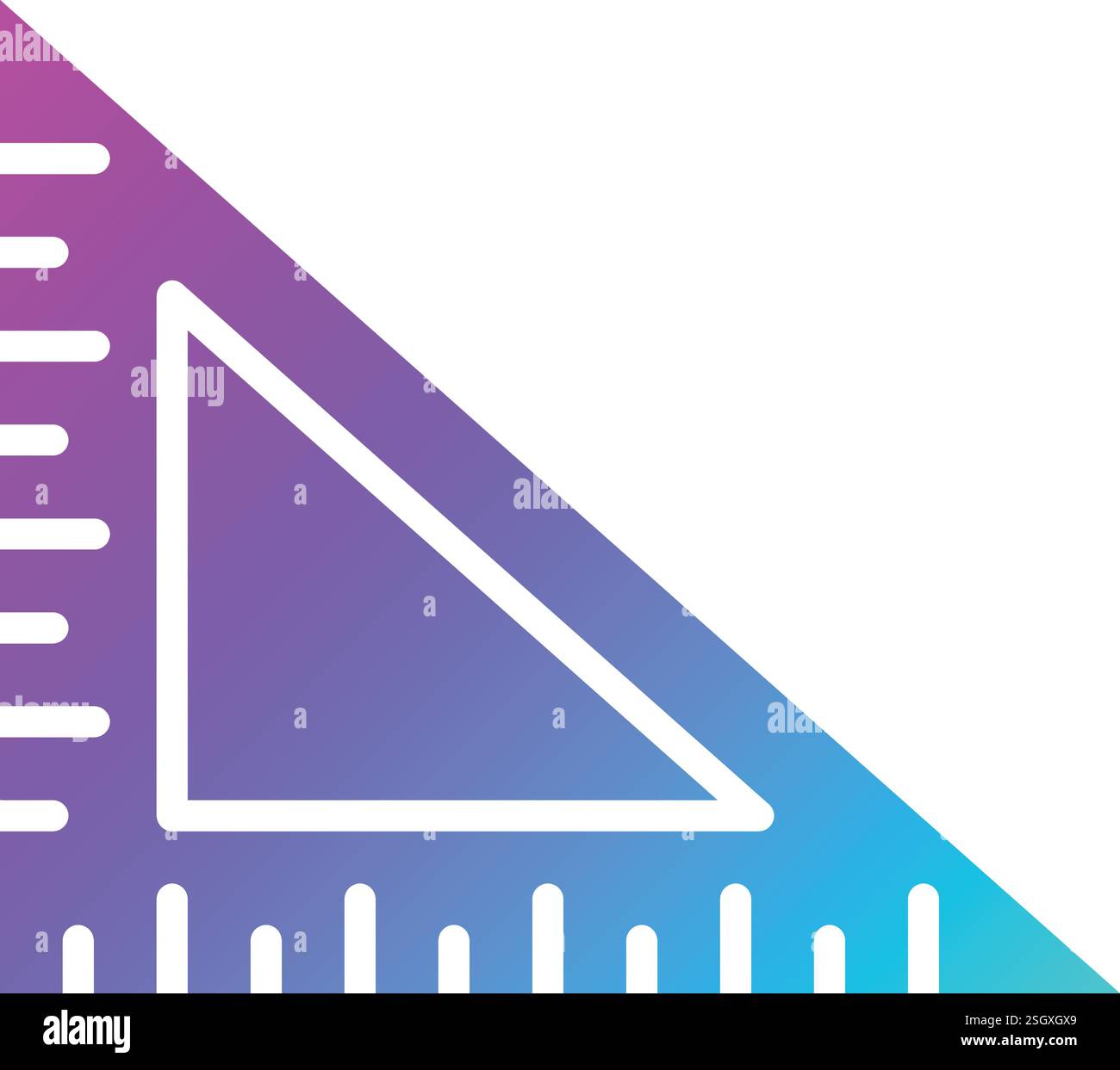 Set Square Vector Icon Design Illustration Stock Vector
