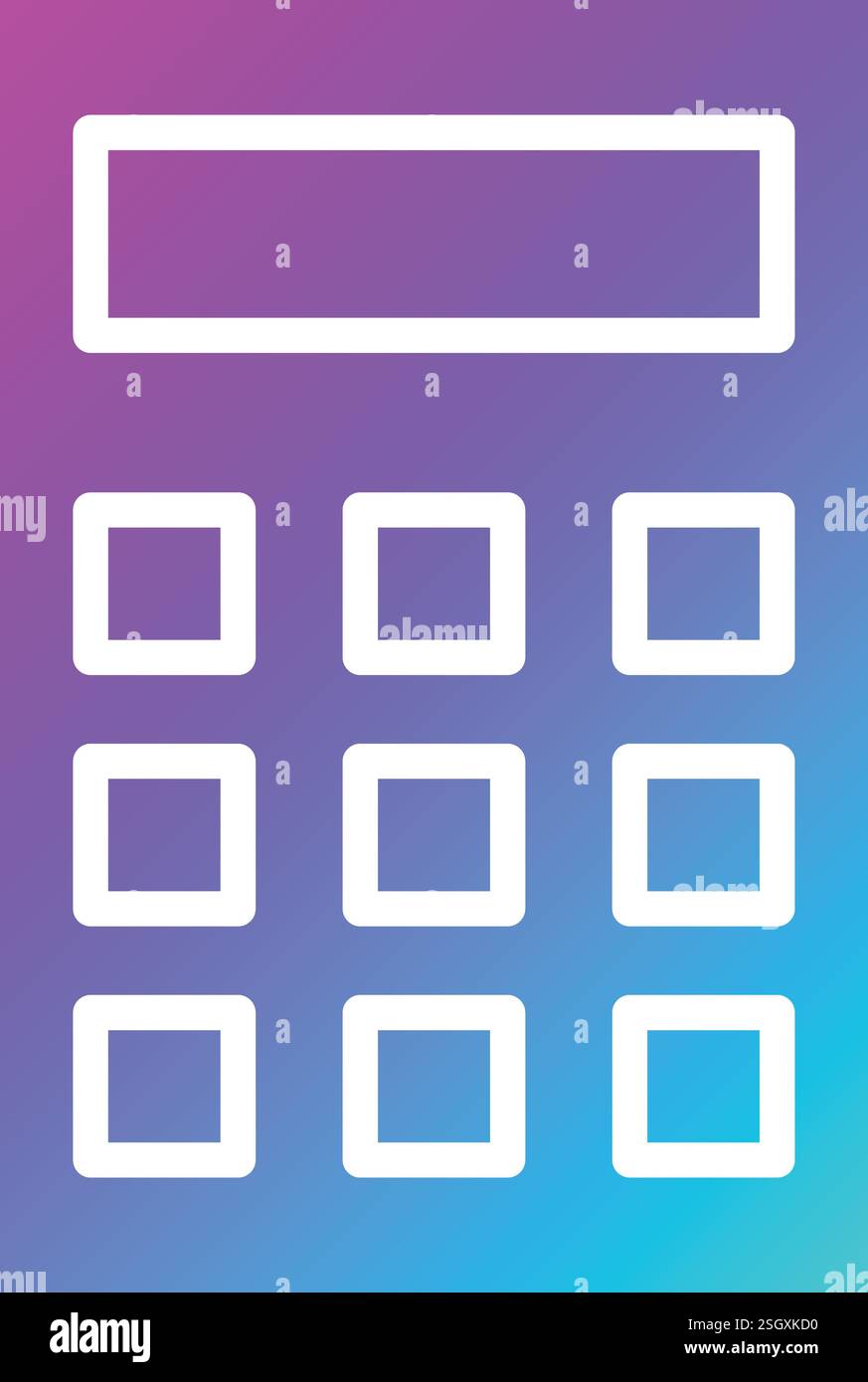 Calculator Vector Icon Design Illustration Stock Vector