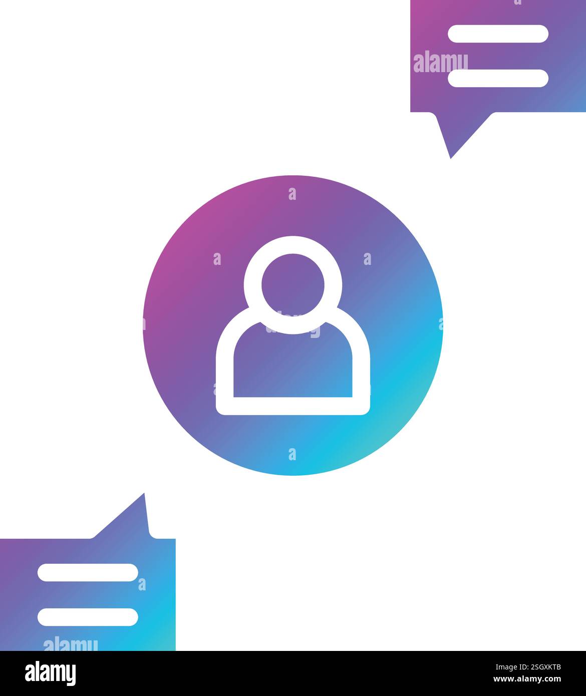 Social Media Vector Icon Design Illustration Stock Vector