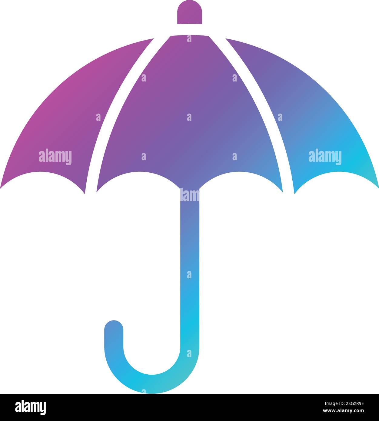 Umbrella Vector Icon Design Illustration Stock Vector