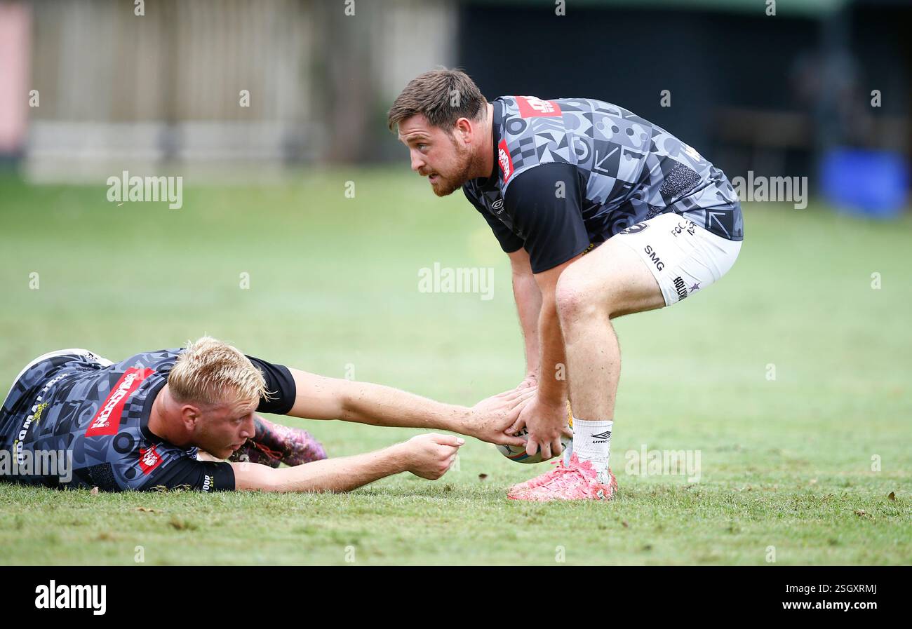 Durban, South Africa. 10th Feb, 2025. Corne Rahl of the Hollywoodbets ...