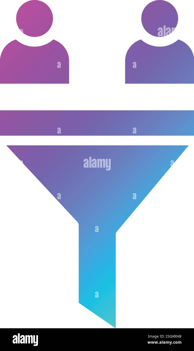 Sales Funnel Vector Icon Design Illustration Stock Vector