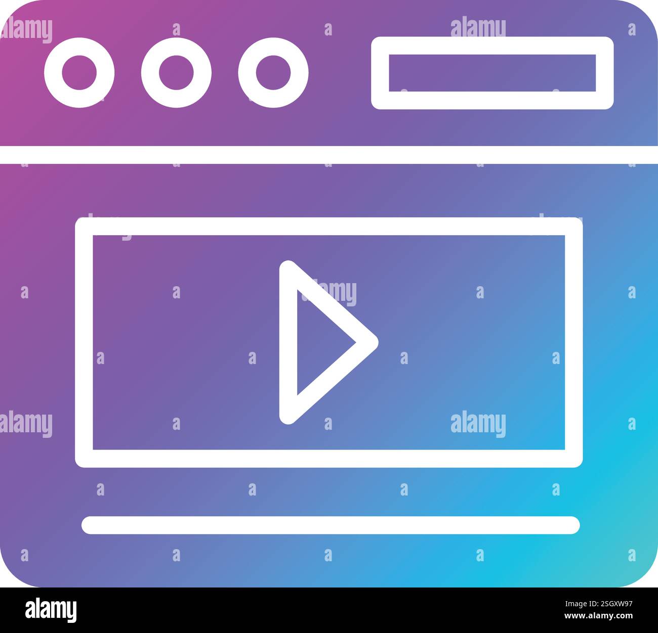 Video Marketing Vector Icon Design Illustration Stock Vector