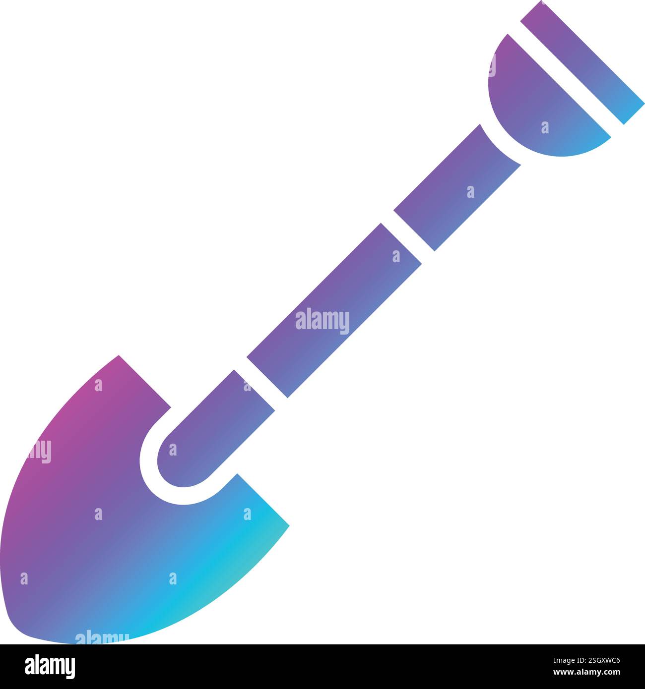 Shovel Vector Icon Design Illustration Stock Vector