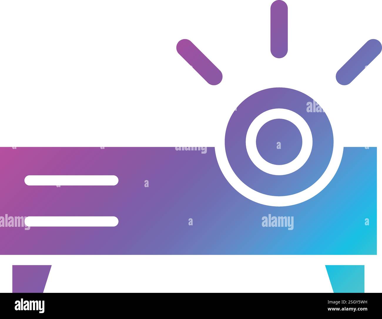 Projector Vector Icon Design Illustration Stock Vector