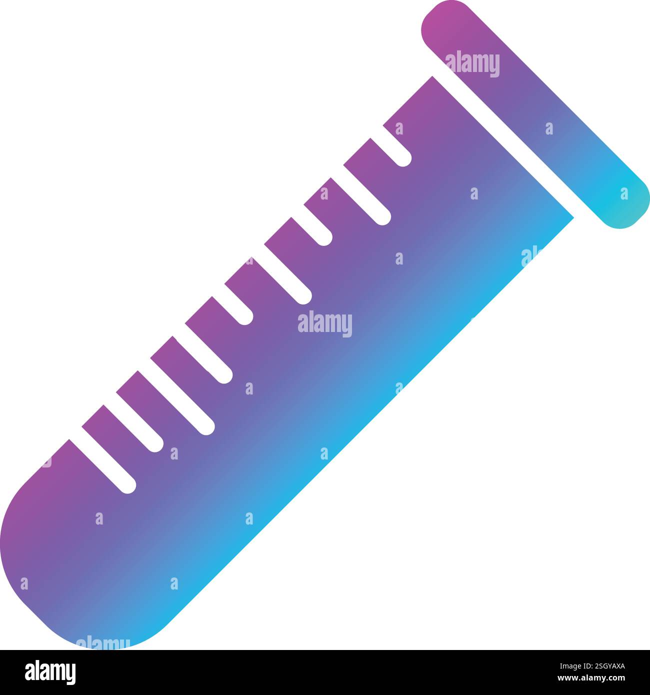Test Tube Vector Icon Design Illustration Stock Vector