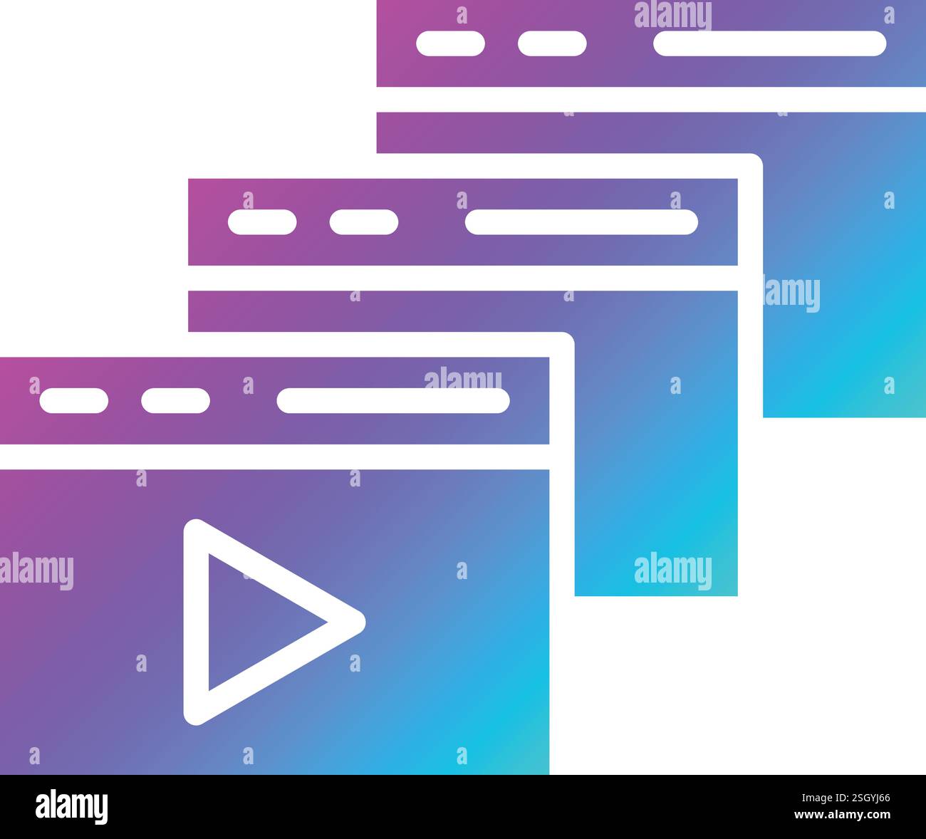 Tabs Vector Icon Design Illustration Stock Vector
