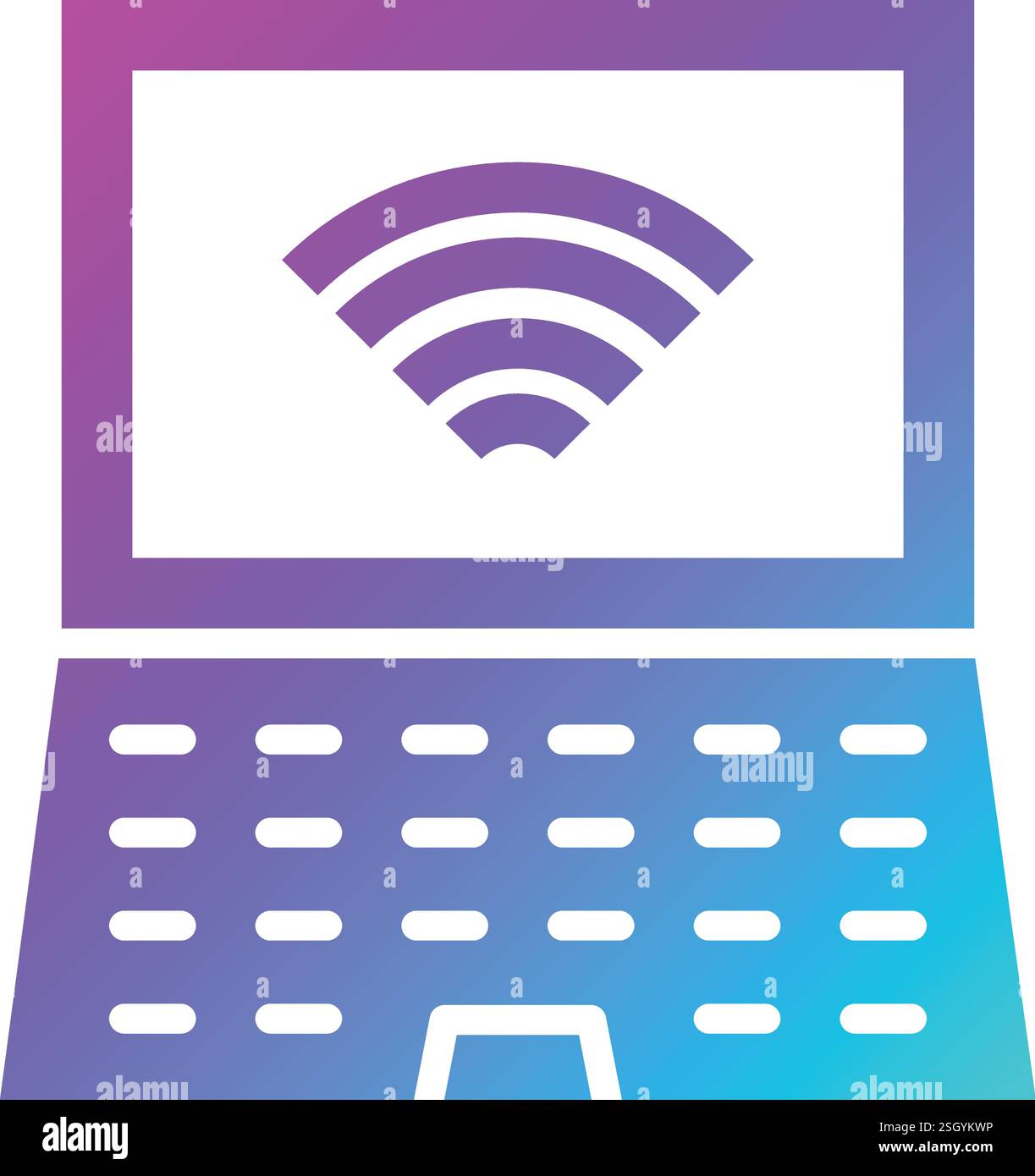 Laptop Vector Icon Design Illustration Stock Vector