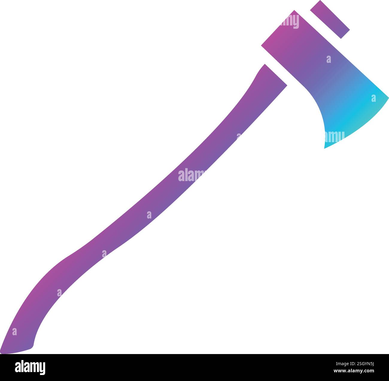 Axe Vector Icon Design Illustration Stock Vector