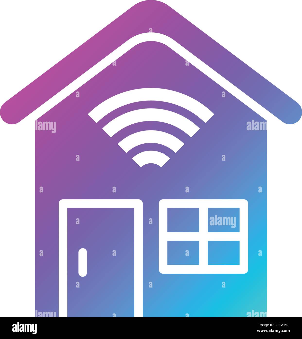 Smart house Vector Icon Design Illustration Stock Vector