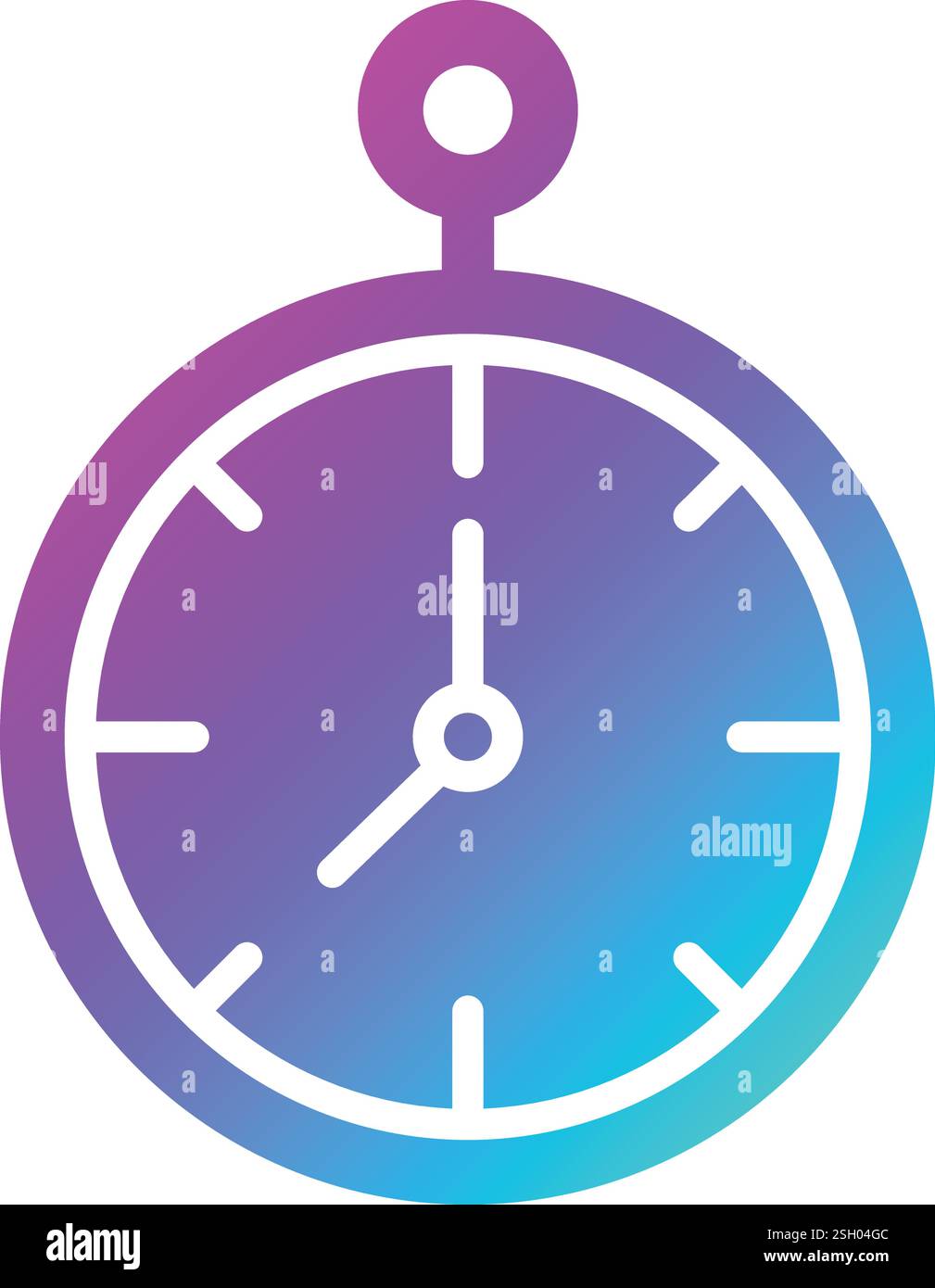 Clock Vector Icon Design Illustration Stock Vector