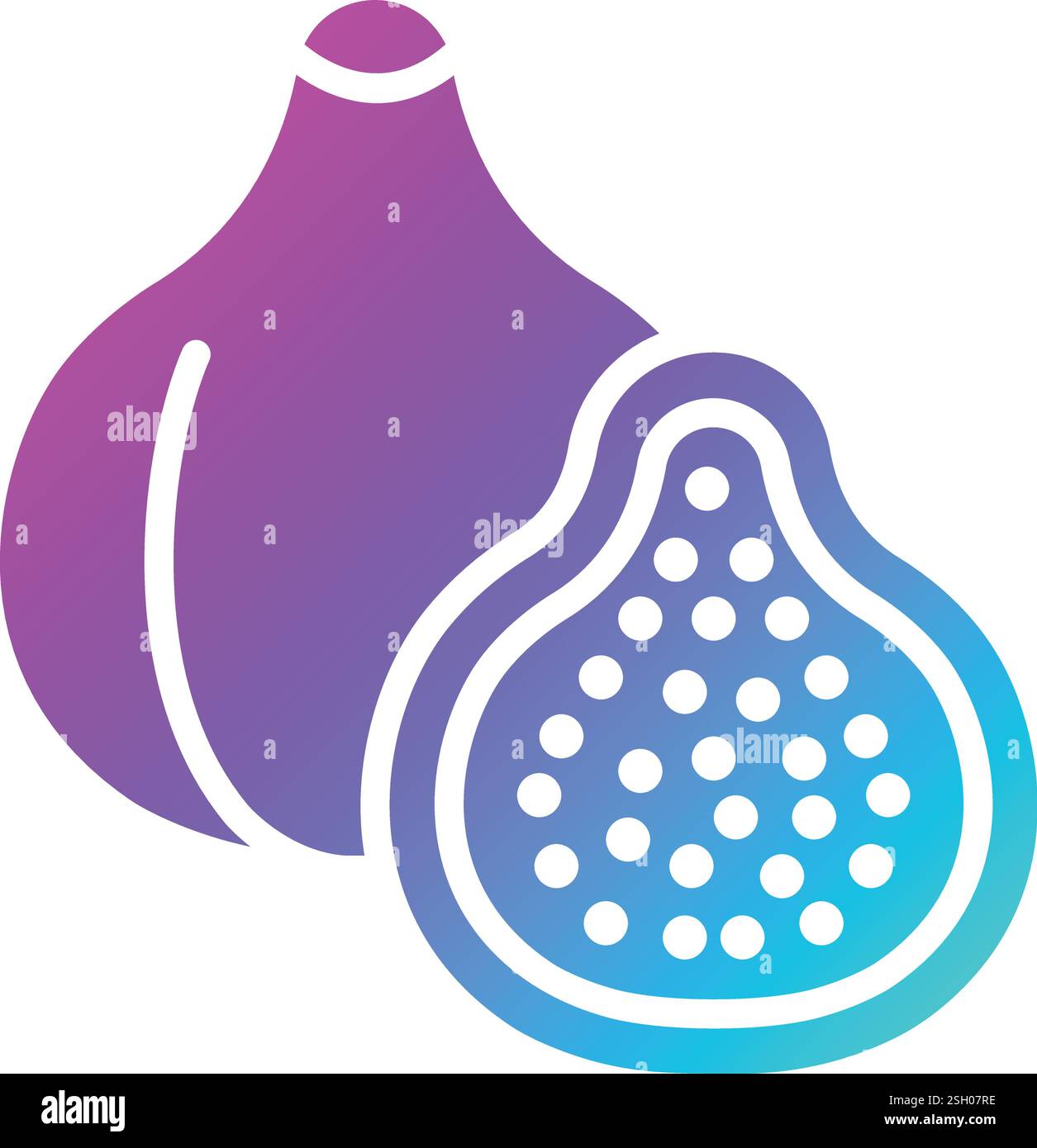 Fig Vector Icon Design Illustration Stock Vector Image & Art - Alamy