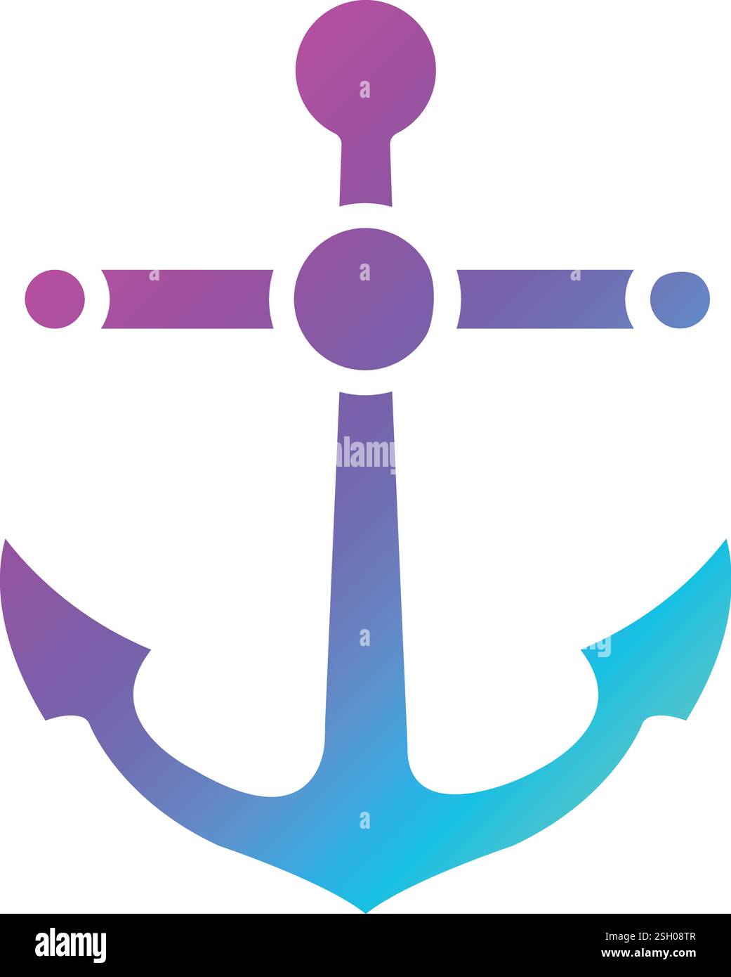 Anchor Vector Icon Design Illustration Stock Vector