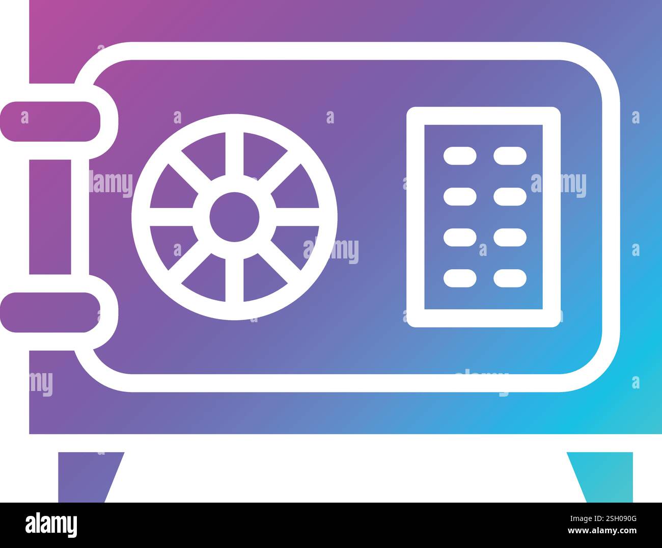 Safe box Vector Icon Design Illustration Stock Vector