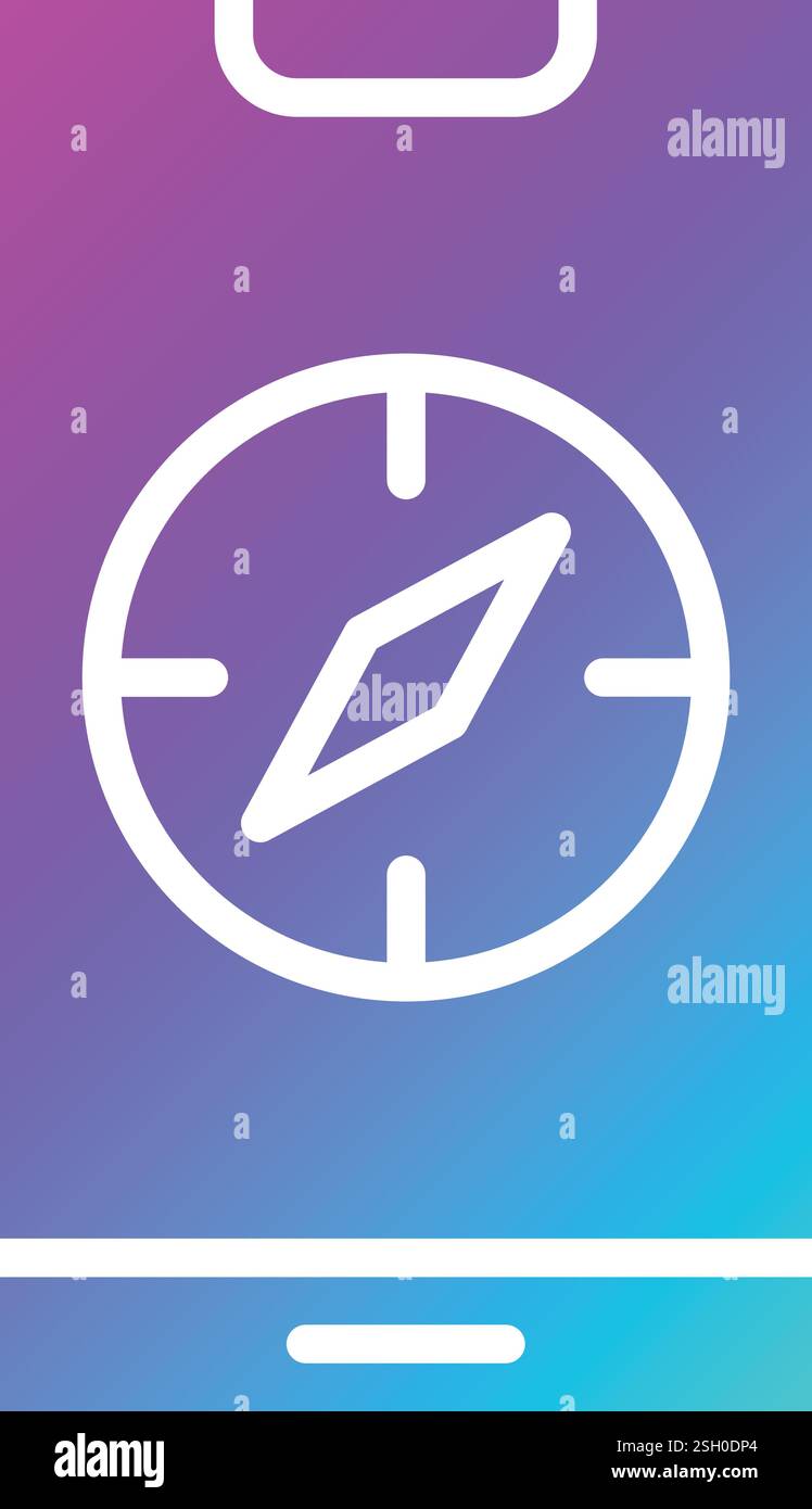 Compass Vector Icon Design Illustration Stock Vector