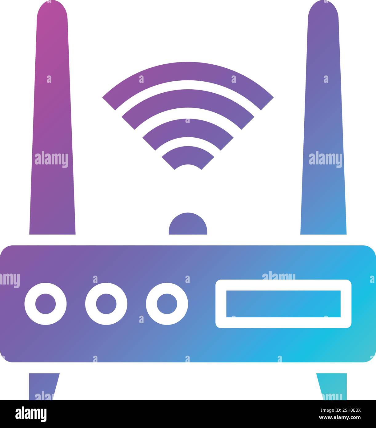 Router Vector Icon Design Illustration Stock Vector