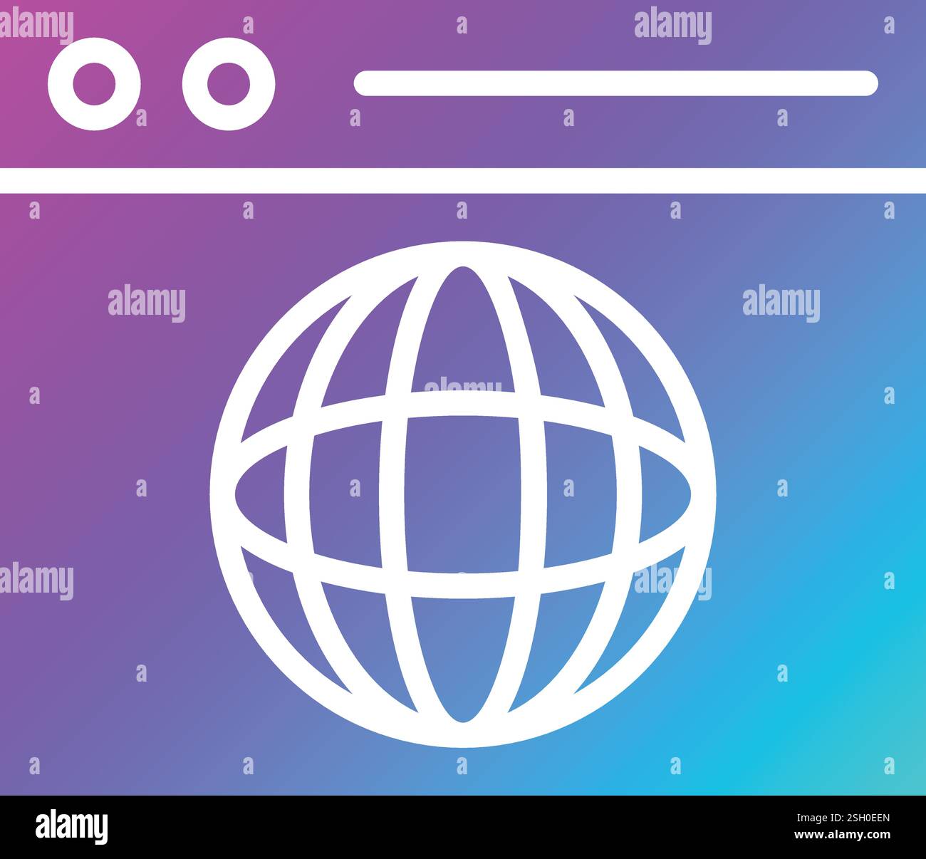 Browser Vector Icon Design Illustration Stock Vector