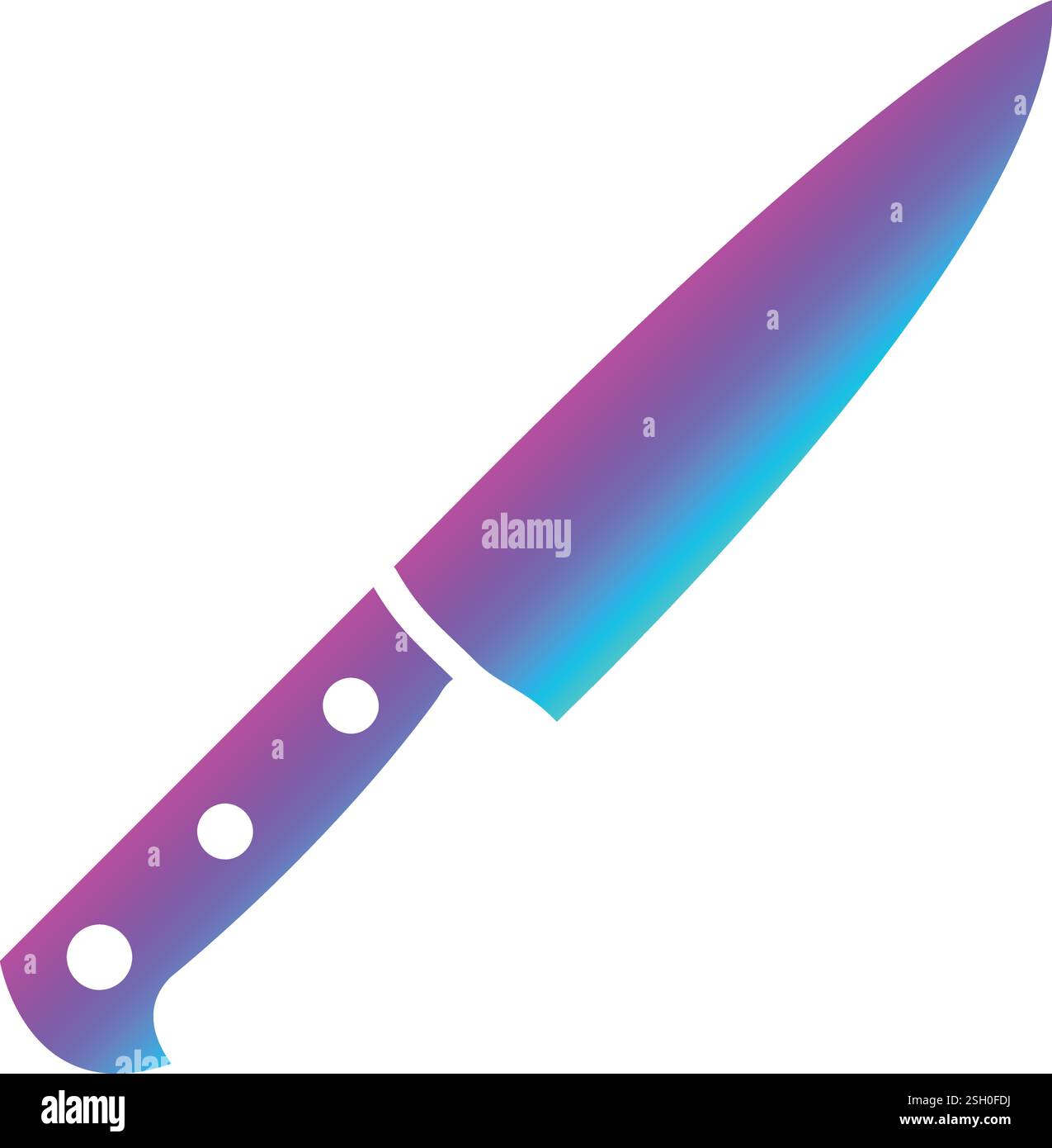 Knife Vector Icon Design Illustration Stock Vector