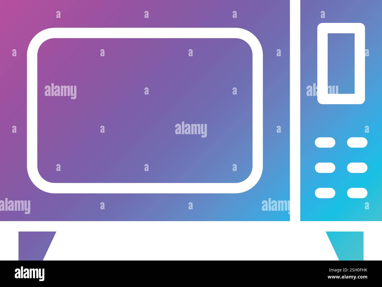 Microwave Vector Icon Design Illustration Stock Vector