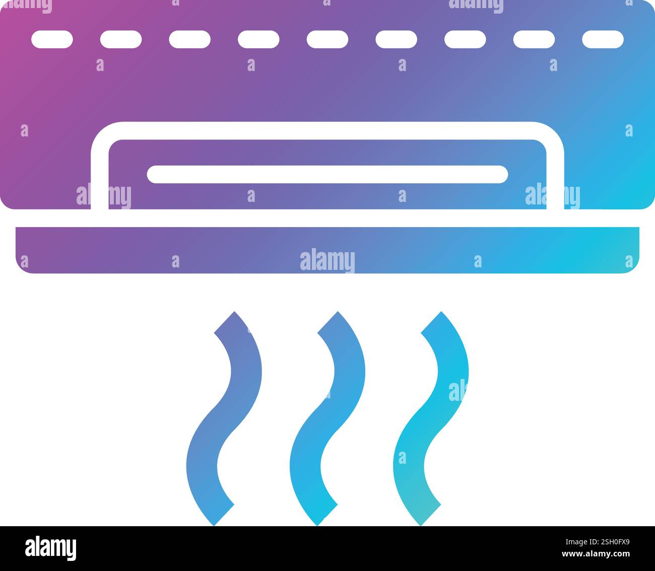 Air conditioner Vector Icon Design Illustration Stock Vector