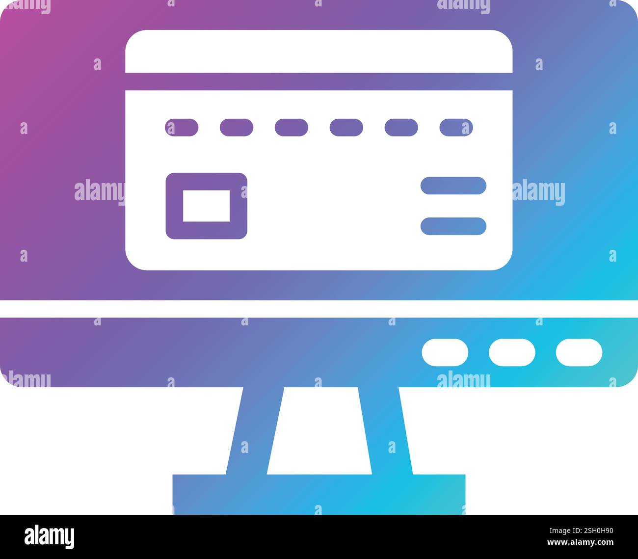 Online payment Vector Icon Design Illustration Stock Vector