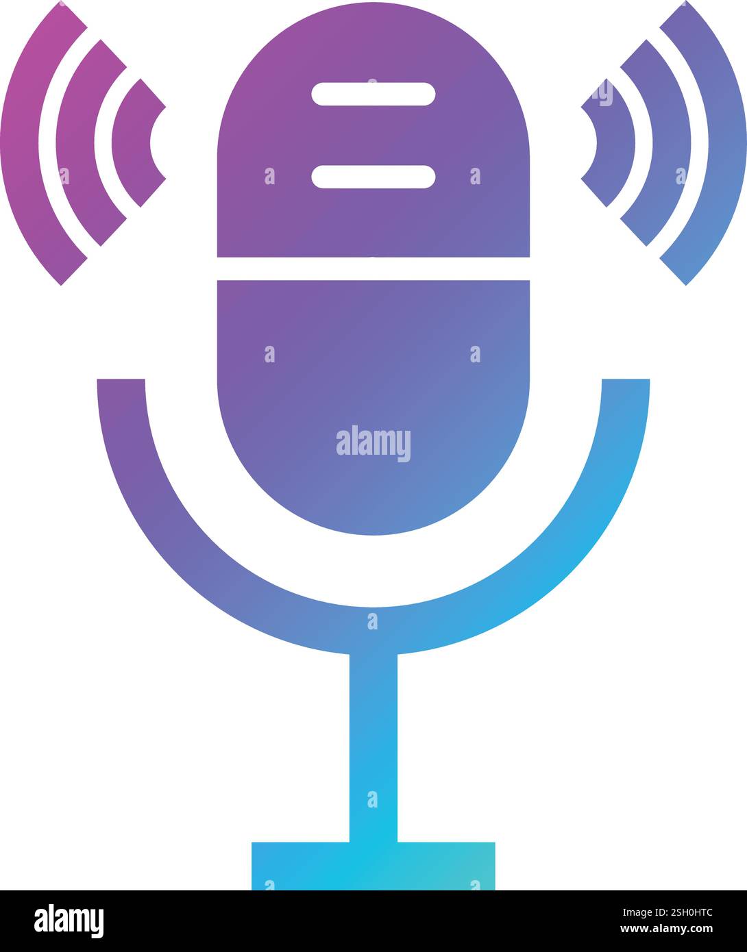 Microphone Vector Icon Design Illustration Stock Vector
