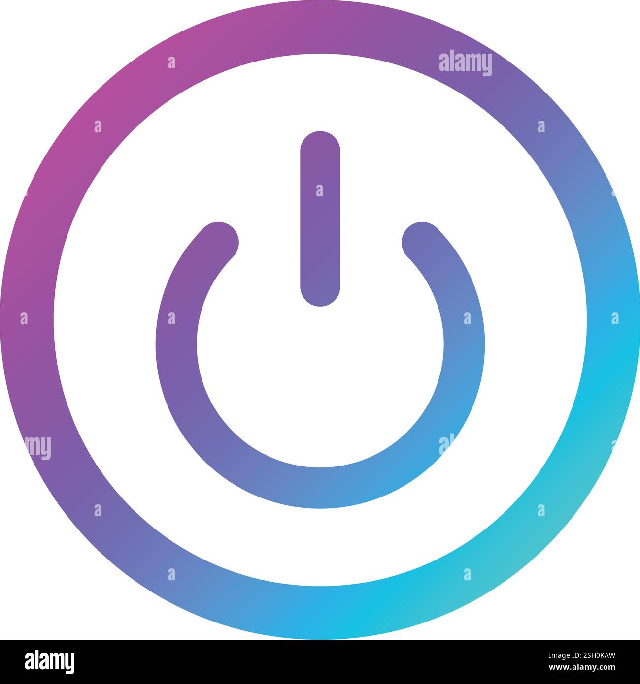 Power Button Vector Icon Design Illustration Stock Vector