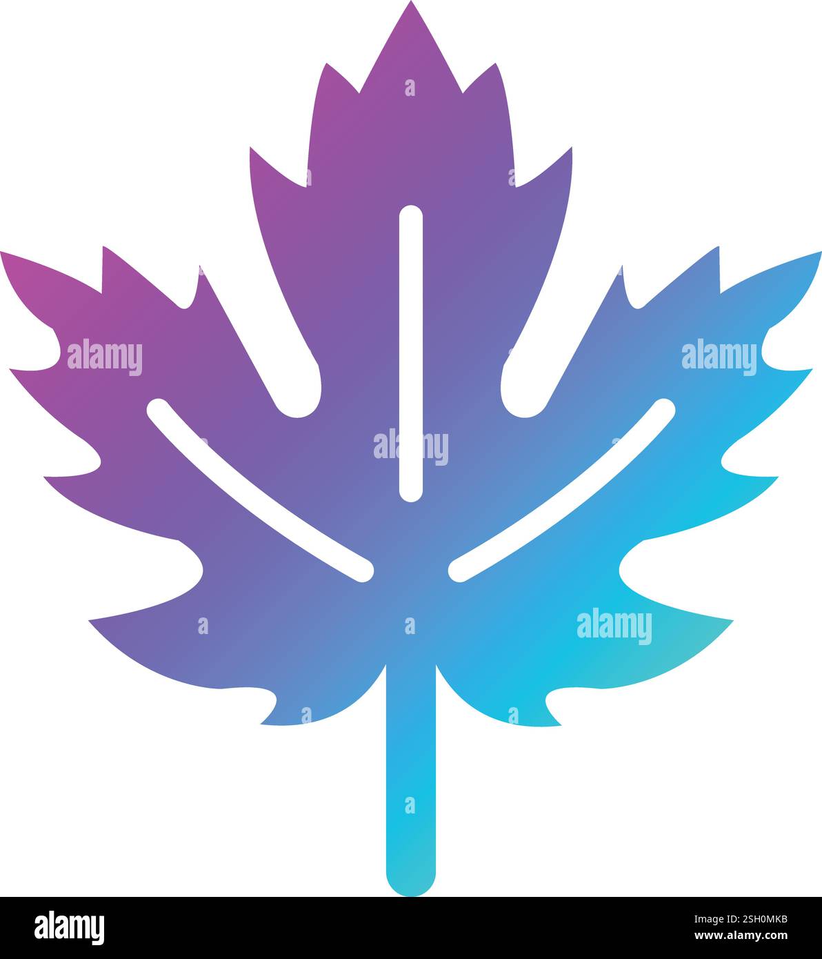 Maple leaf Vector Icon Design Illustration Stock Vector