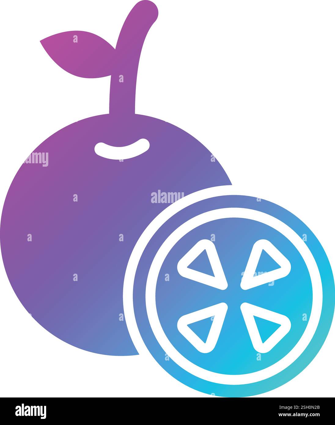 Orange Vector Icon Design Illustration Stock Vector