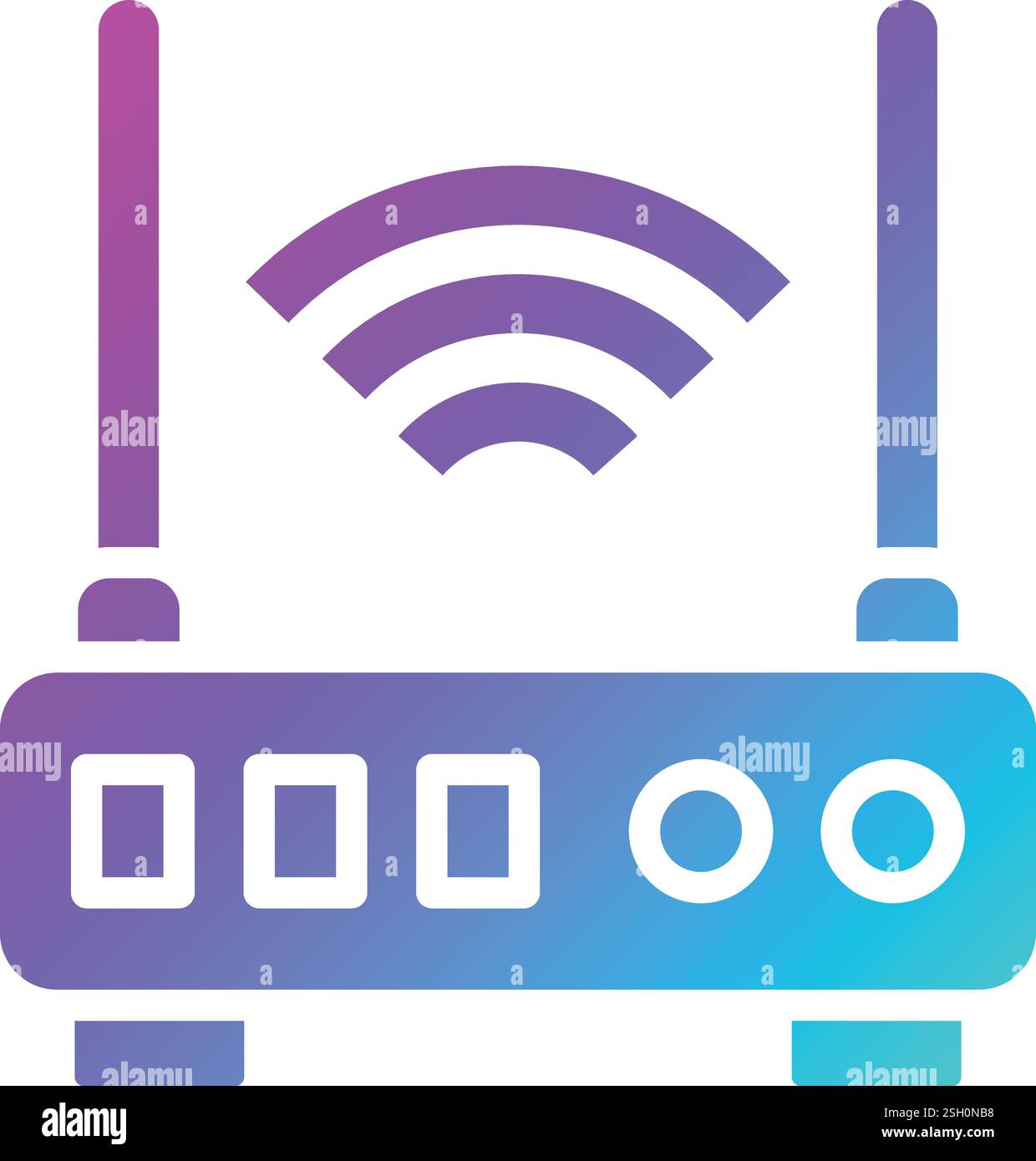 Router Vector Icon Design Illustration Stock Vector