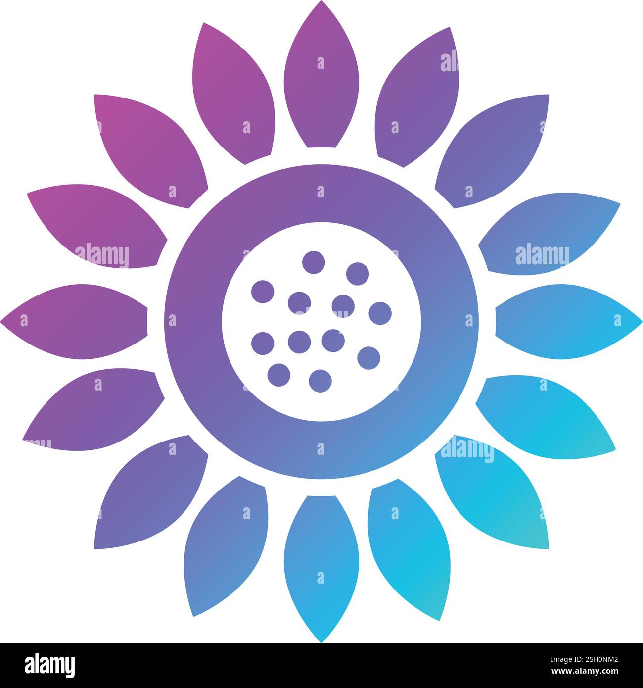 Sunflower Vector Icon Design Illustration Stock Vector
