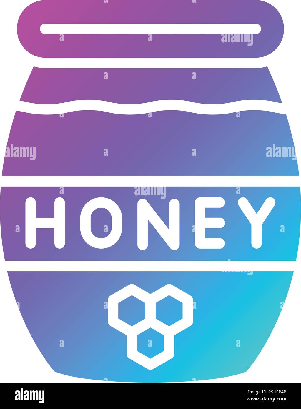 Honey Vector Icon Design Illustration Stock Vector