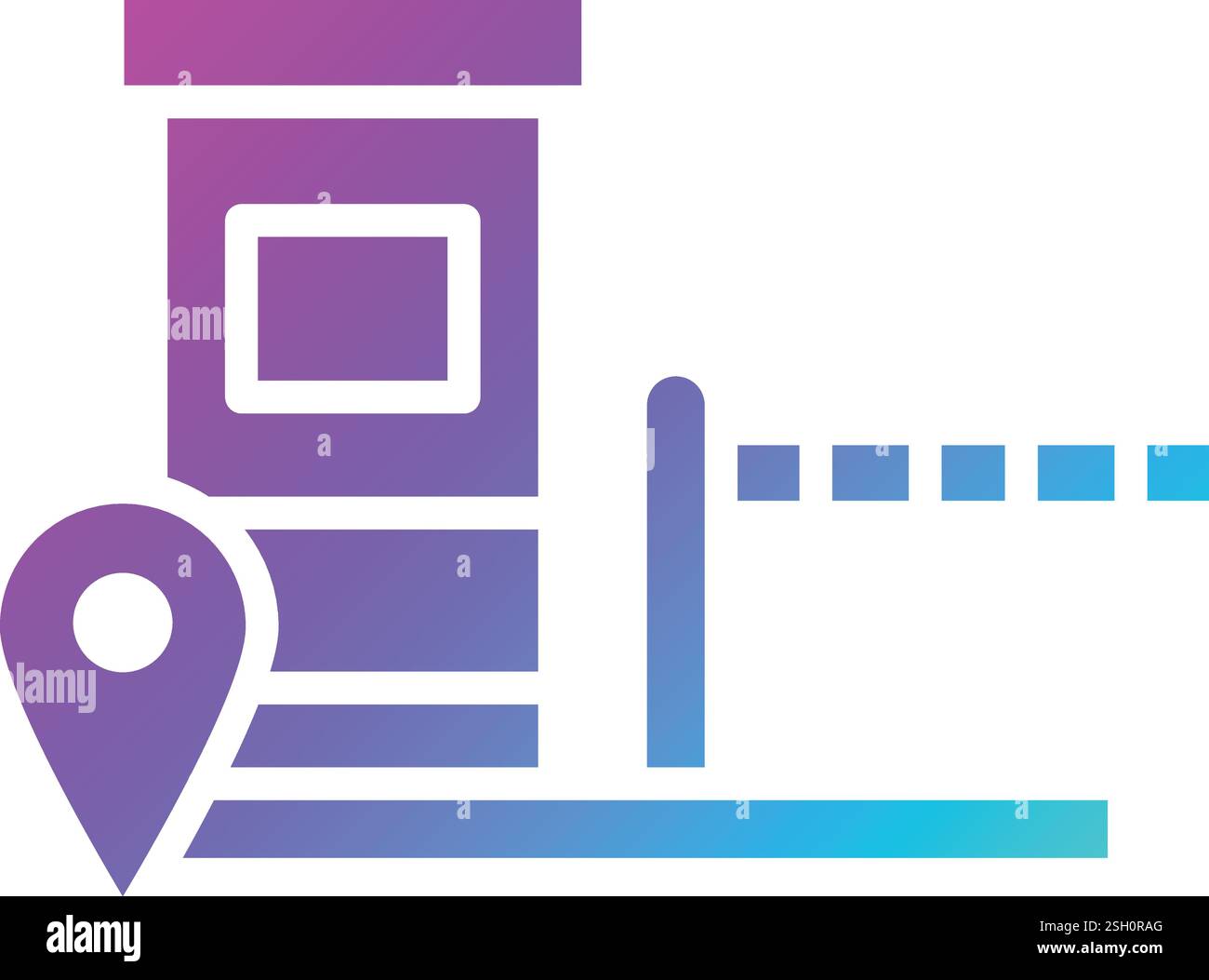 Toll Vector Icon Design Illustration Stock Vector