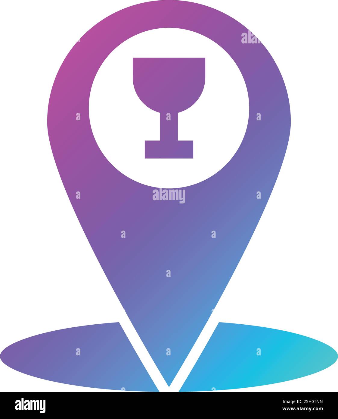 Cafe location Vector Icon Design Illustration Stock Vector
