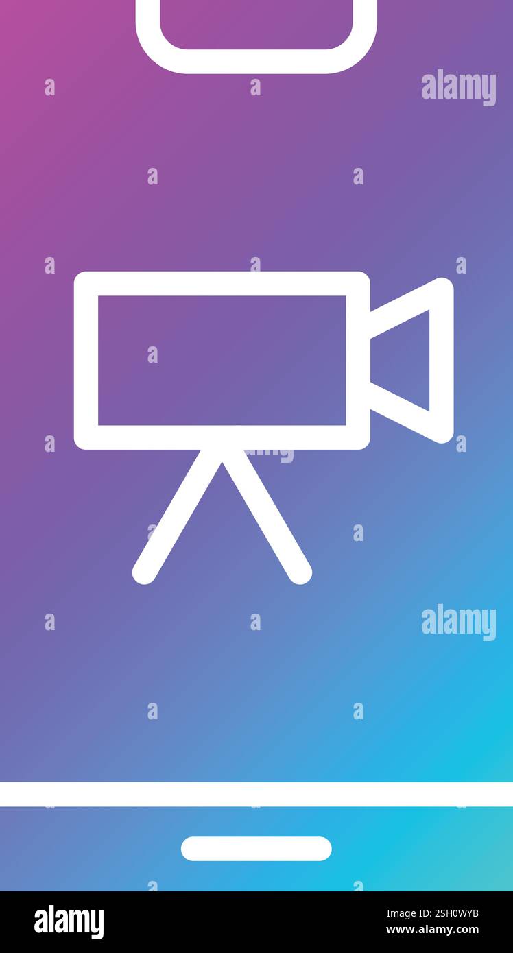 Video Vector Icon Design Illustration Stock Vector