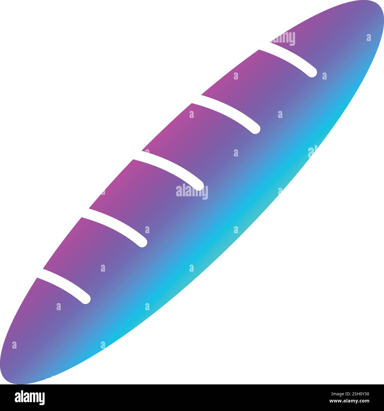 Baguette Vector Icon Design Illustration Stock Vector