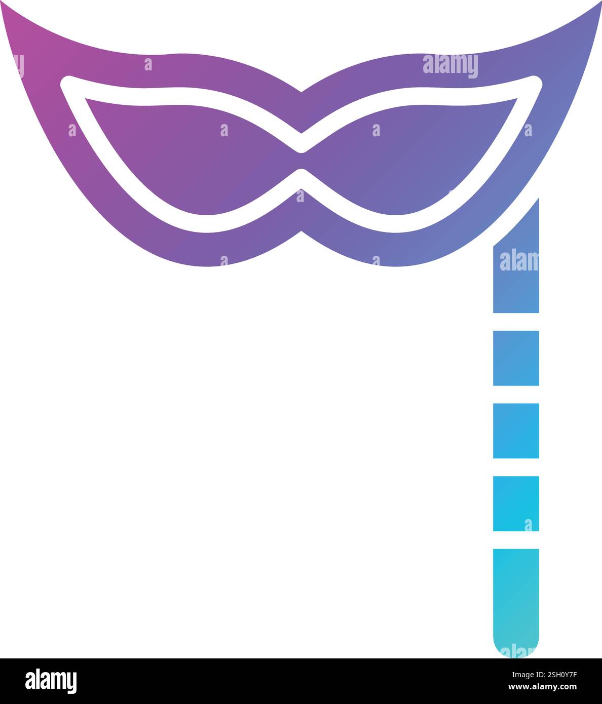 Mask Vector Icon Design Illustration Stock Vector